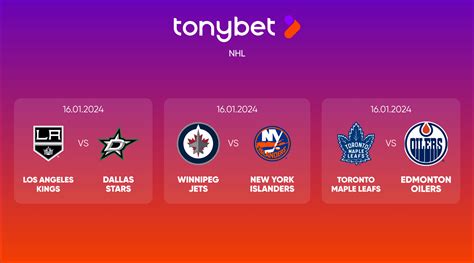 tonybet prediction|NHL. Predictions, Picks, and Odds. Weekly Preview 16/01/2024.